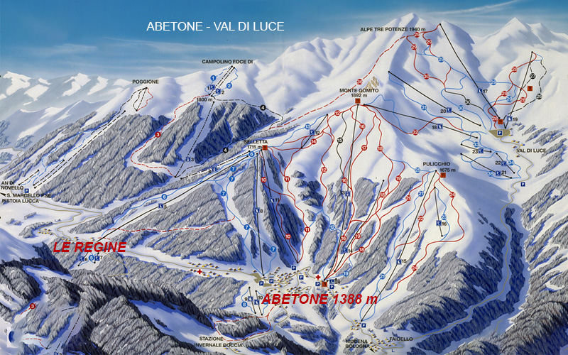 Abetone, Le Regine, Faidello, Val di Luce è il punto di riferimento più comodo come base: servizi, noleggi, scuole sci e impianti facilmente raggiungibili rendono semplice organizzare le giornate sulla neve anche con bambini o gruppi con livelli diversi.